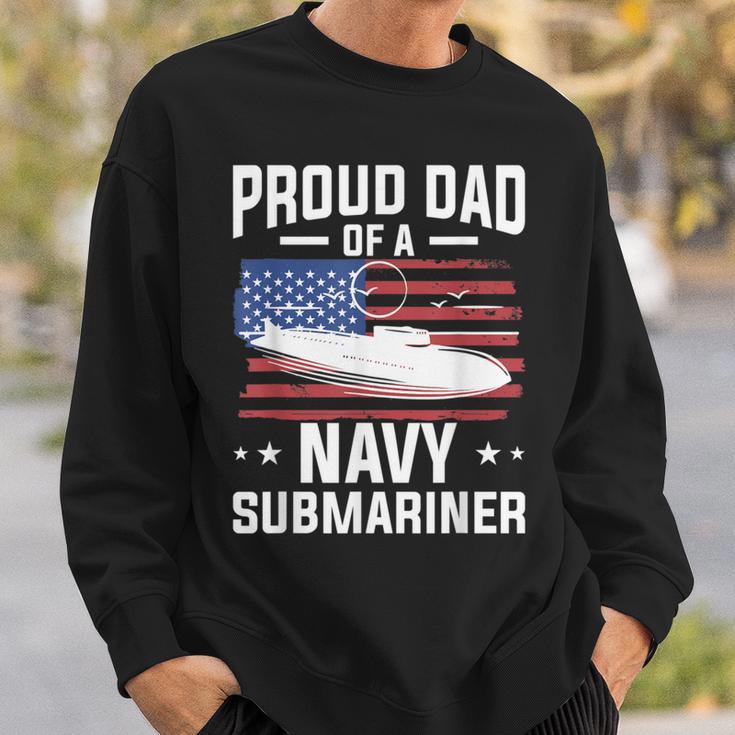 Proud Dad Of A Navy Submariner Military Submarine Sweatshirt Gifts for Him