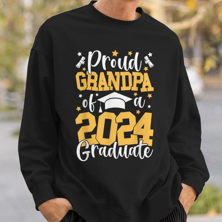 Proud Grandpa Of A Class Of 2024 Graduate Matching Family Sweatshirt Gifts for Him