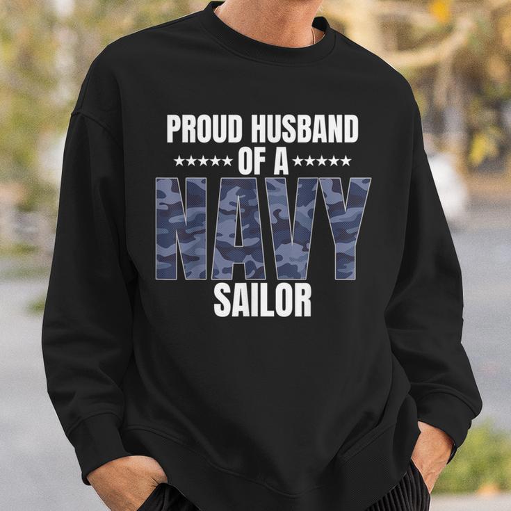 Proud Husband Of A Navy Sailor Veteran Day Sweatshirt Gifts for Him