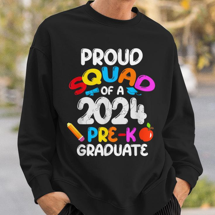 Proud Squad Of 2024 Pre-K Graduate Cute Family Matching Sweatshirt Gifts for Him