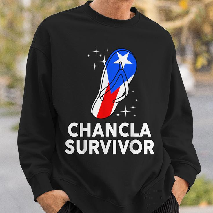 Puerto Rico Hispanic Heritage Month Chancla Survivor Rican Sweatshirt Gifts for Him