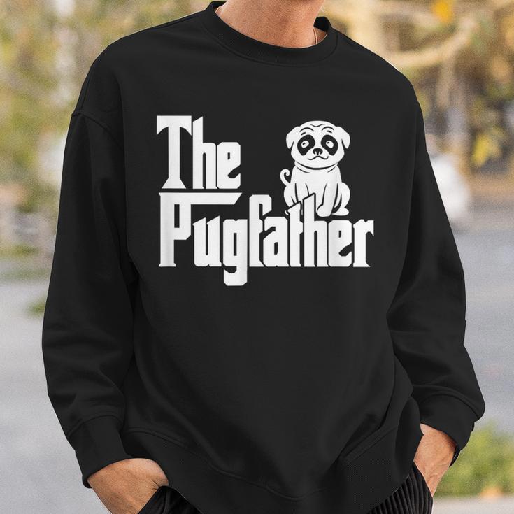 The Pugfather Pug Dad Dog Father Father's Day Kawaii Sweatshirt Gifts for Him