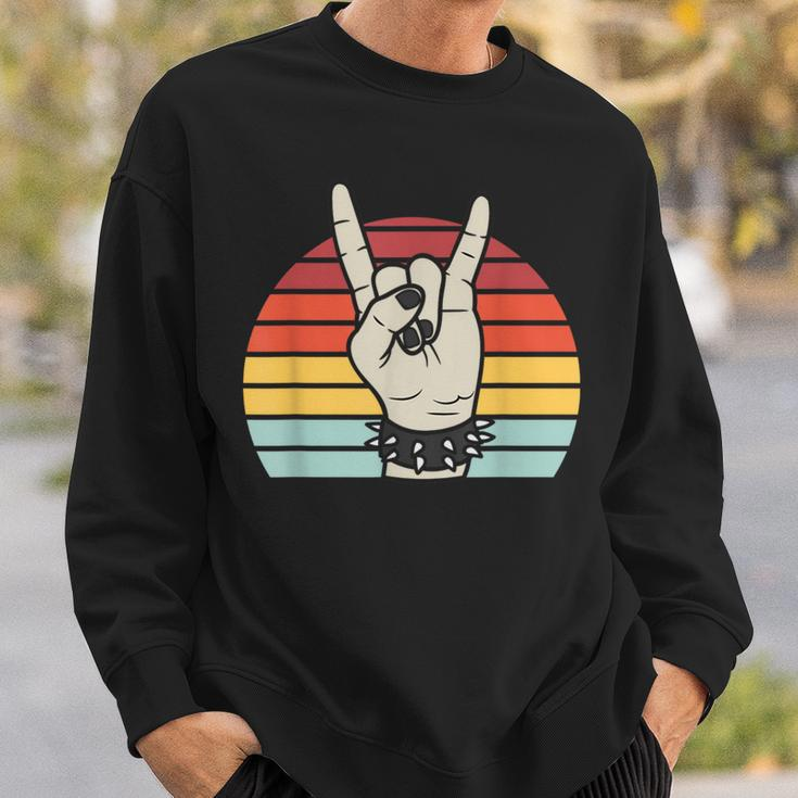 Punk Rock Vintage Retro 80'S Rock Band Sweatshirt Gifts for Him