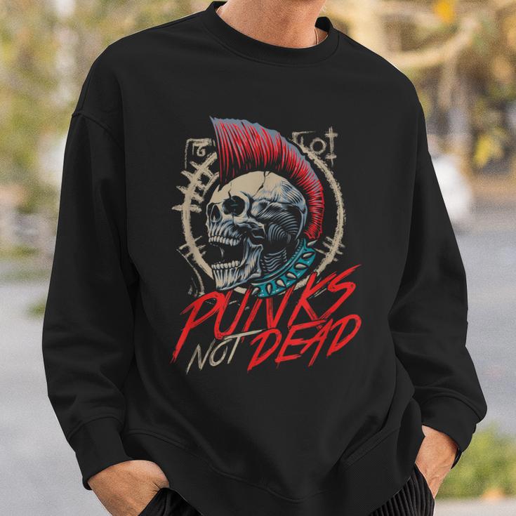 Punks Nicht Tot Rocker Punker Punk Rock Music S Sweatshirt Geschenke für Ihn