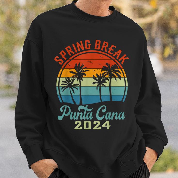 Punta Cana 2024 Spring Break Family School Vacation Retro Sweatshirt Gifts for Him