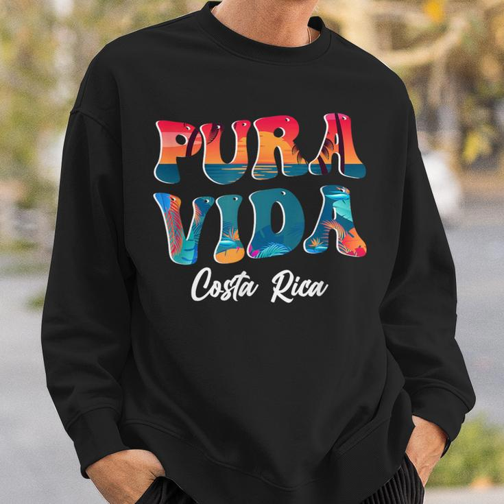 Pura Vida Costa Rica Souvenir Cool Central America Travel Sweatshirt Gifts for Him