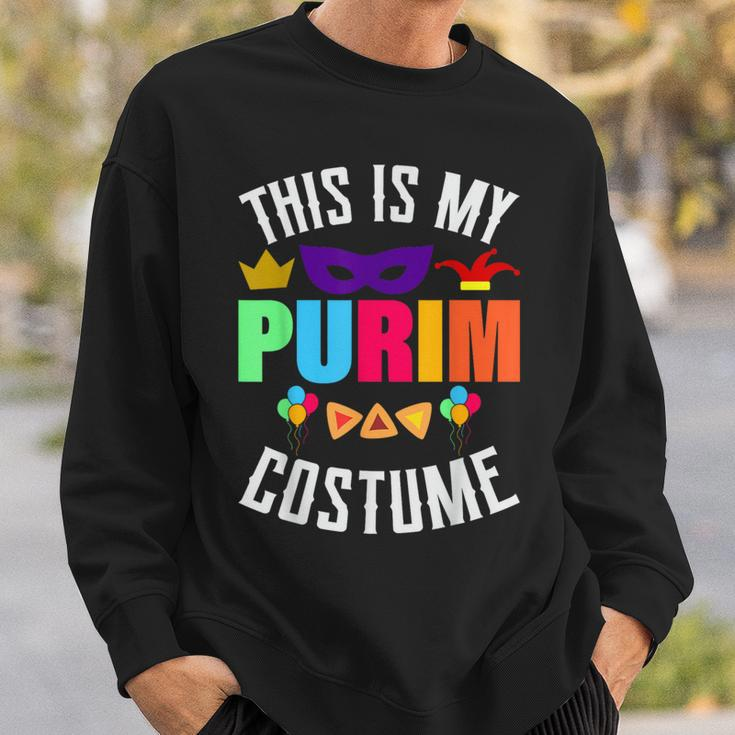 This Is My Purim Costume Purim Jewish Holiday Festival Jew Sweatshirt Gifts for Him