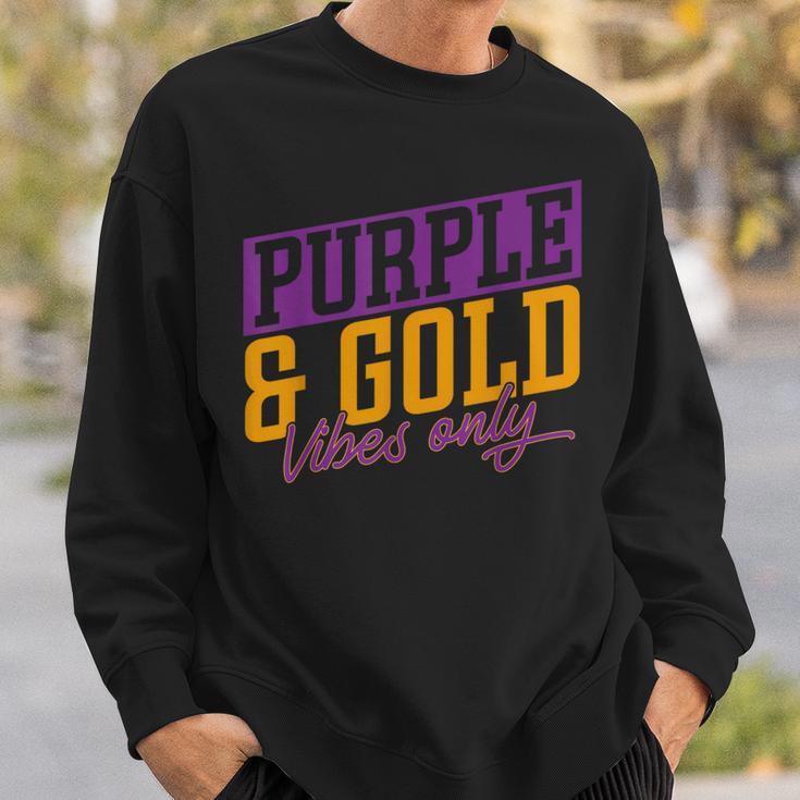 Purple And Gold Vibes Sweatshirt Gifts for Him