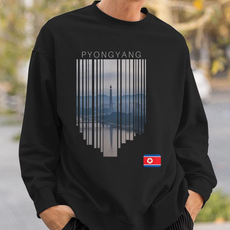 Pyongyang North Korea Flag Sweatshirt Geschenke für Ihn