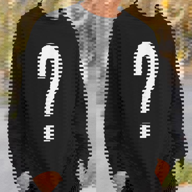 Question Mark Symbol Punctuation Mark Sweatshirt Gifts for Him