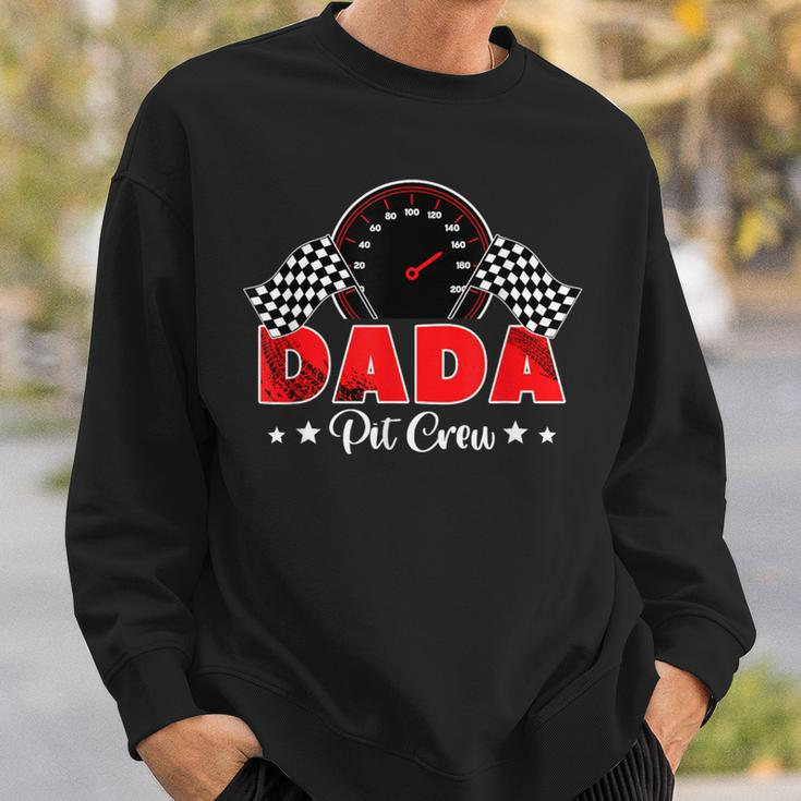 Race Car Racing Family Dada Pit Crew Birthday Party Sweatshirt Gifts for Him