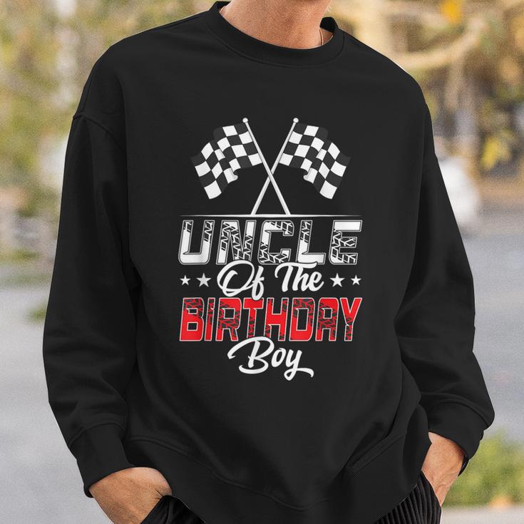 Race Car Uncle Of The Birthday Boy Racing Family Pit Crew Sweatshirt Gifts for Him