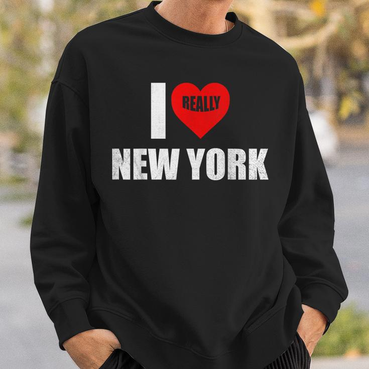I Really Heart Love Ny Love New York Sweatshirt Gifts for Him