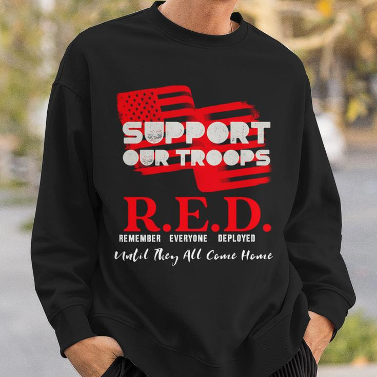 Red Friday Military On Friday We Wear Red Support Our Troops Sweatshirt Gifts for Him