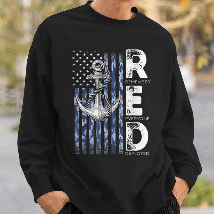 Red Friday Veterans Day Us Navy Support All Us Veterans Sweatshirt Gifts for Him