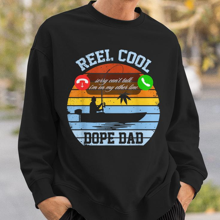 Reel Cool Fishing Dad Classic Black Men'sFather's Sweatshirt Gifts for Him