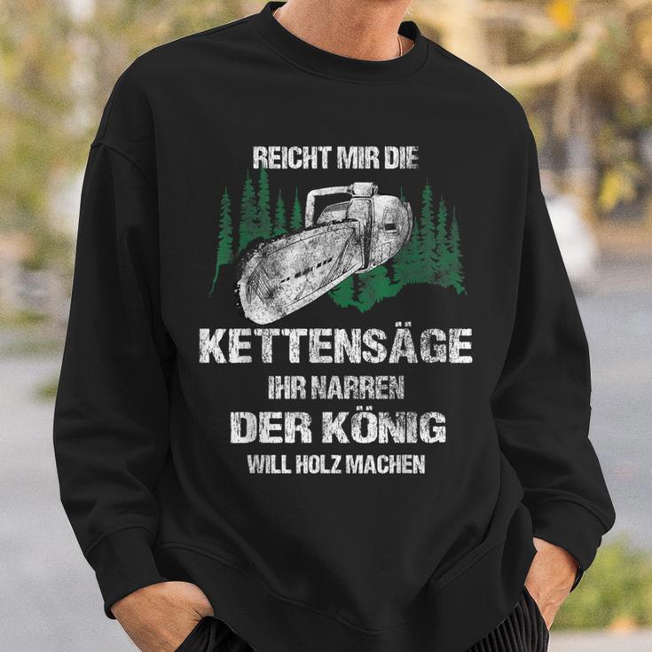 Reicht Mir Die Kettensaw Ihr Jester Woodcutter Sweatshirt Geschenke für Ihn