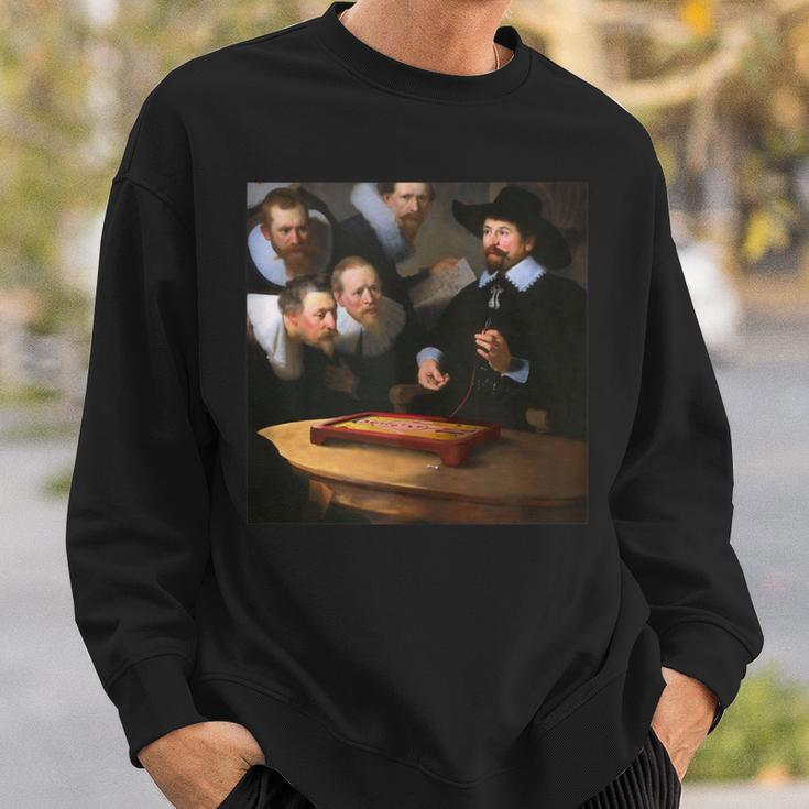 Rembrandt's The Anatomy Lesson Of Dr Tulp Operation Game Sweatshirt Gifts for Him