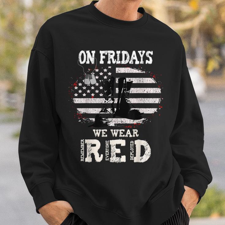 Remember Everyone Deployed Red Friday Military Sweatshirt Gifts for Him