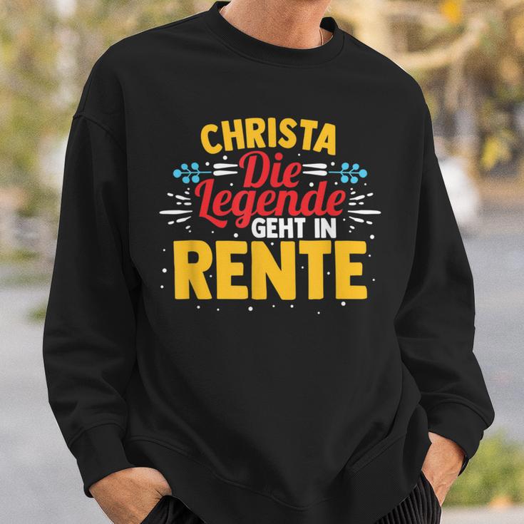 Rentnerin Christa Die Legende Geht In Rente Sweatshirt Geschenke für Ihn