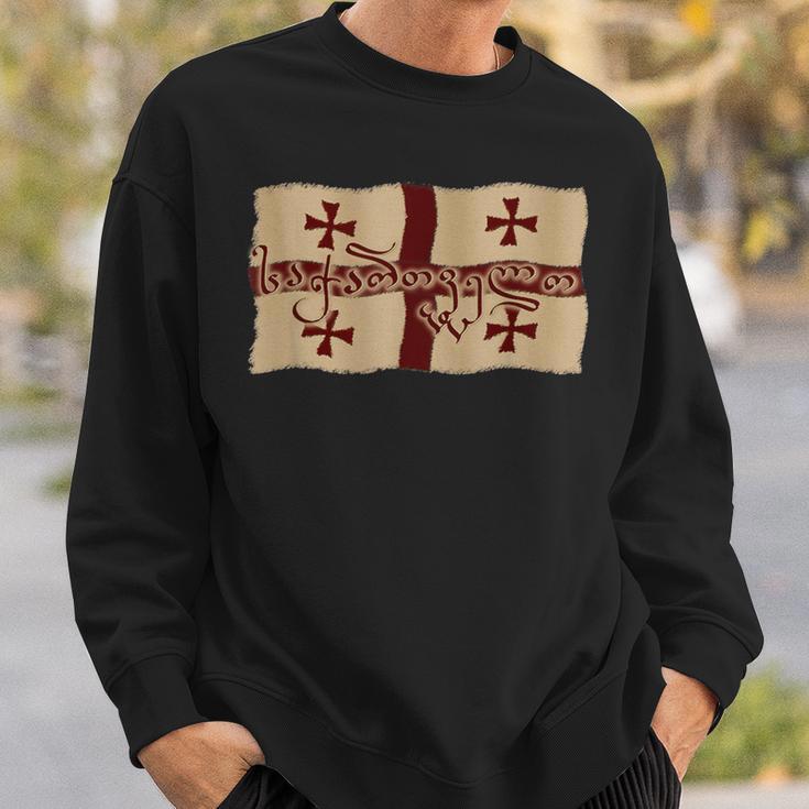 Republic Of Georgia Flag Sakartvelo Sweatshirt Gifts for Him