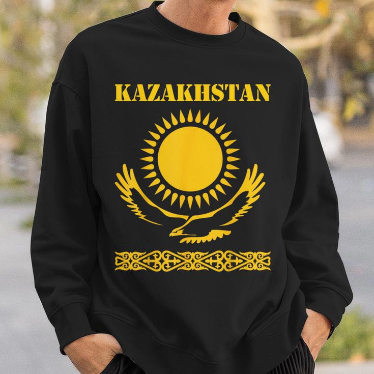 Republic Of Kazakhstan Qazaqstan Kazakhstan Kazakh Flag Sweatshirt Geschenke für Ihn
