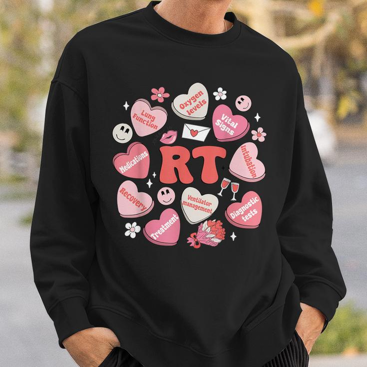 Respiratory Therapy Rt Valentine's Day Candy Heart Sweatshirt Gifts for Him