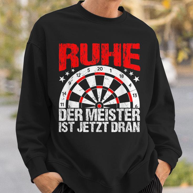 Rest Der Meister Ist Jetzt Dran Dart Spieler Schwarzes Sweatshirt Geschenke für Ihn