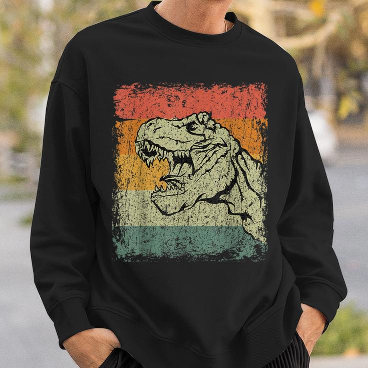 Retro Dinosaur Vintage T-Rex Sweatshirt Gifts for Him