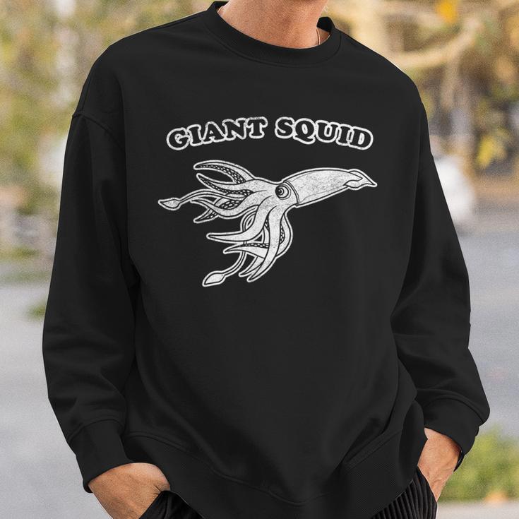 Retro Giant Squid Vintage 1980S Sweatshirt Gifts for Him