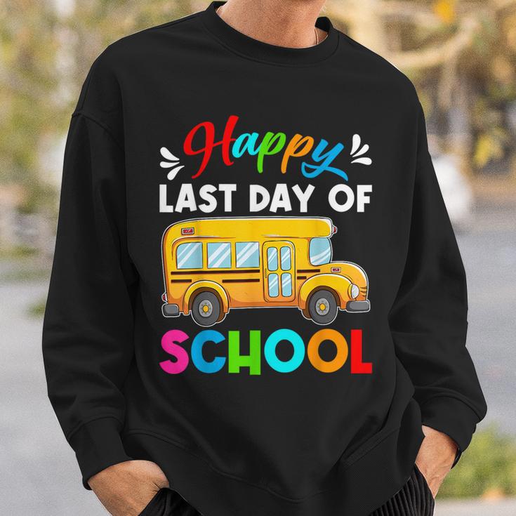 Retro Happy Last Day Of School School Bus Driver Off Duty Sweatshirt Gifts for Him