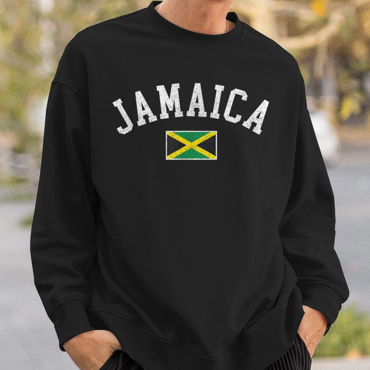 Retro Jamaica Flag Vintage Jamaican Travel Souvenir Boy Girl Sweatshirt Gifts for Him