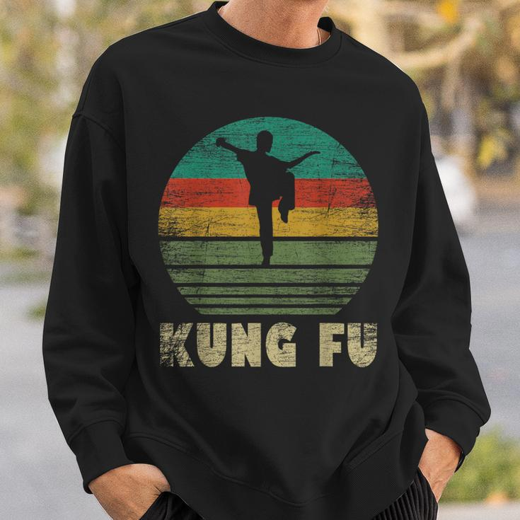 Retro Kung Fu Fighter Fighting Martial Arts Vintage Kung Fu Sweatshirt Gifts for Him