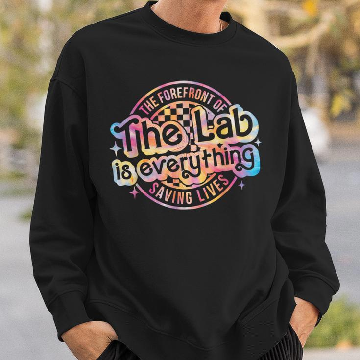 Retro The Lab Is Everything Lab Week 2024 Tie Dye Sweatshirt Gifts for Him