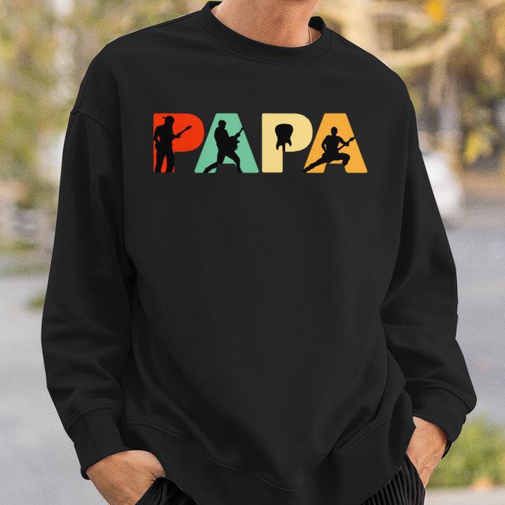 Retro Lead-Gitarre Papa Lustiger Papa Lead-Gitarre Spieler Sweatshirt Geschenke für Ihn