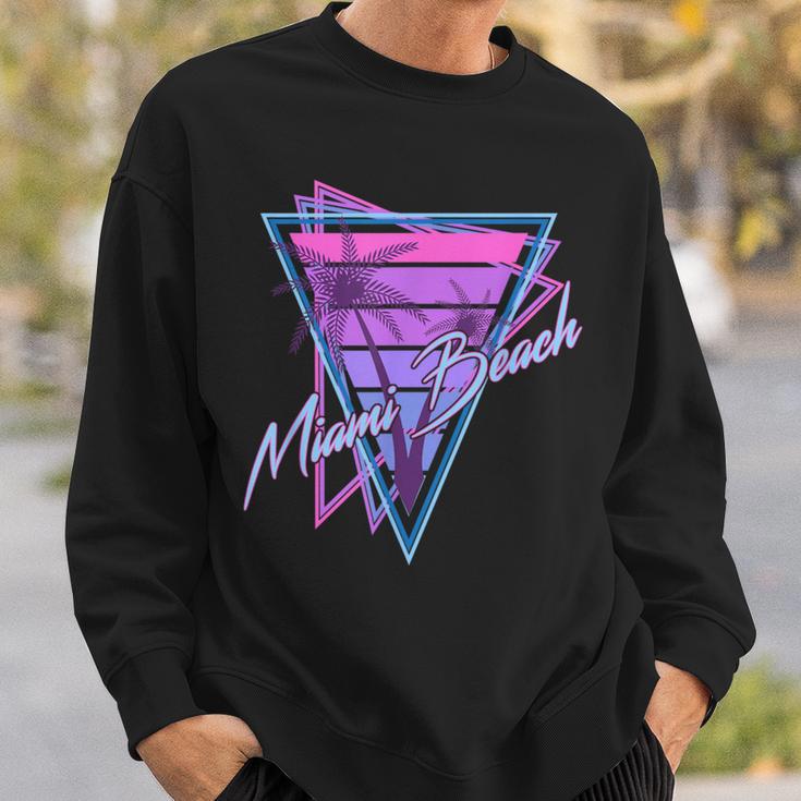 Retro Miami Beach Vintage 80S Beach Souvenir Sweatshirt Gifts for Him