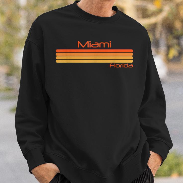 Retro Miami Florida Sweatshirt Geschenke für Ihn