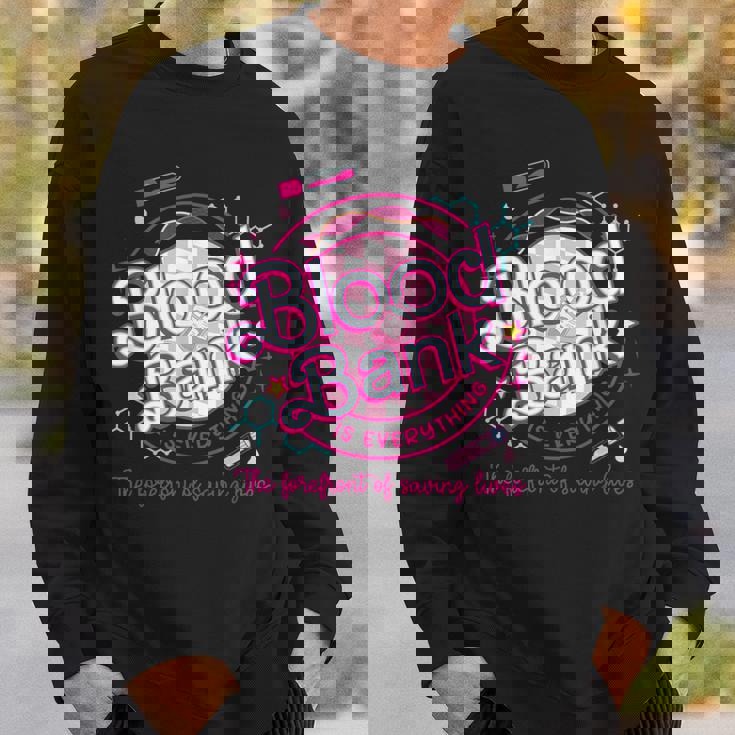 Retro Pink Lab Week 2024 Blood Bank Laboratory Lab Tech Sweatshirt Gifts for Him