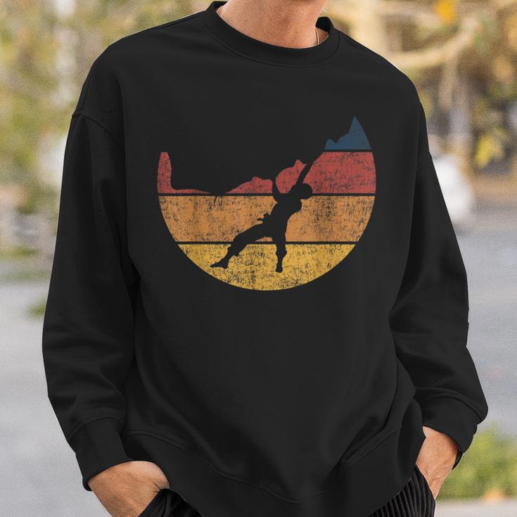 Retro Rock Climbing Vintage Climber Sweatshirt Gifts for Him