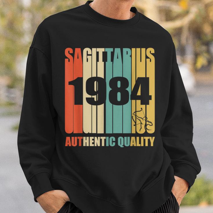 Retro Sagittarius 1984 Vintage 34Th Birthday Sweatshirt Gifts for Him