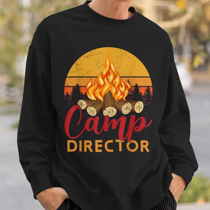 Retro Summer Camp Director Outdoor Vacation Counselor Camper Sweatshirt Gifts for Him