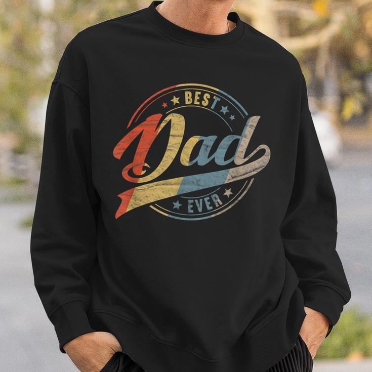 Retro Vintage Best Dad Ever Father Daddy Father's Day Sweatshirt Gifts for Him
