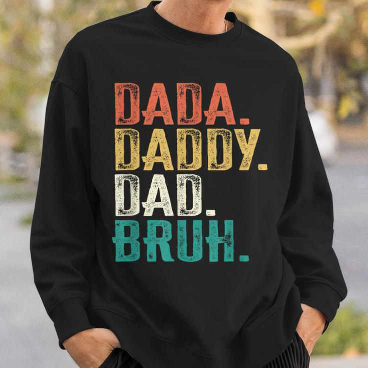 Retro Vintage Dada Daddy Dad Bruh Fathers Day 2023 Sweatshirt Gifts for Him