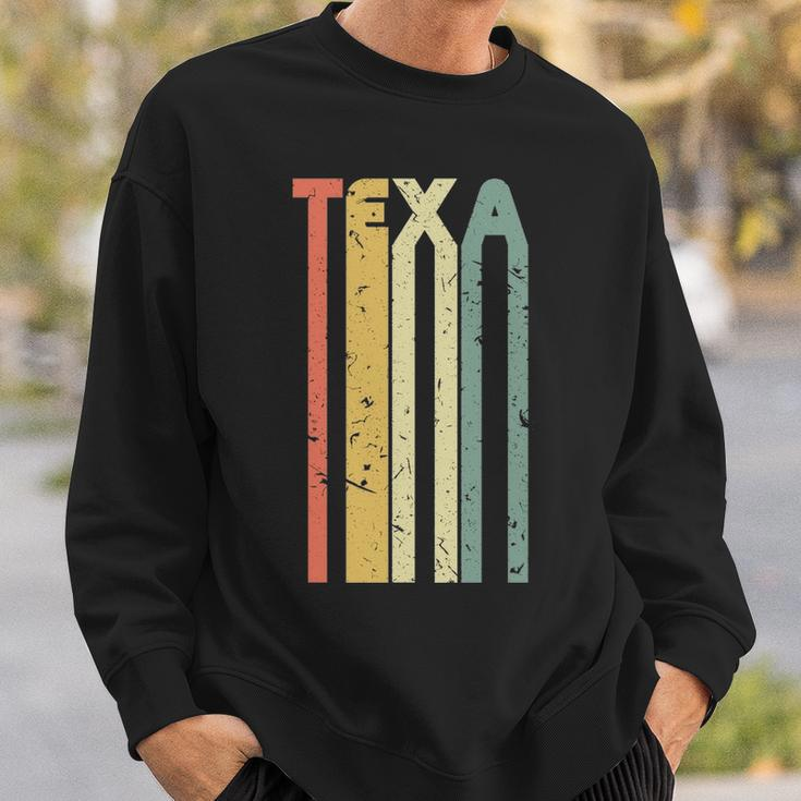 Retro Vintage Texas Colorful Cute Texan Roots Sweatshirt Gifts for Him