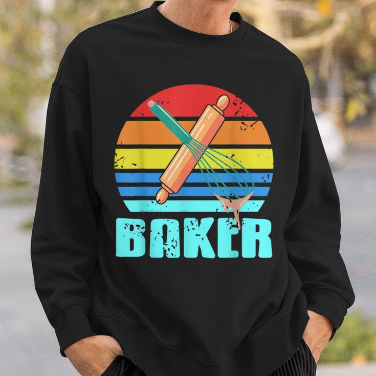 Retrointage Baker Awesome Baker s Geschenk Sweatshirt Geschenke für Ihn