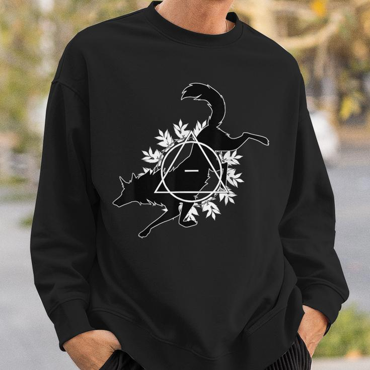 Therian Theta Delta Wolf Dog Sweatshirt Gifts for Him