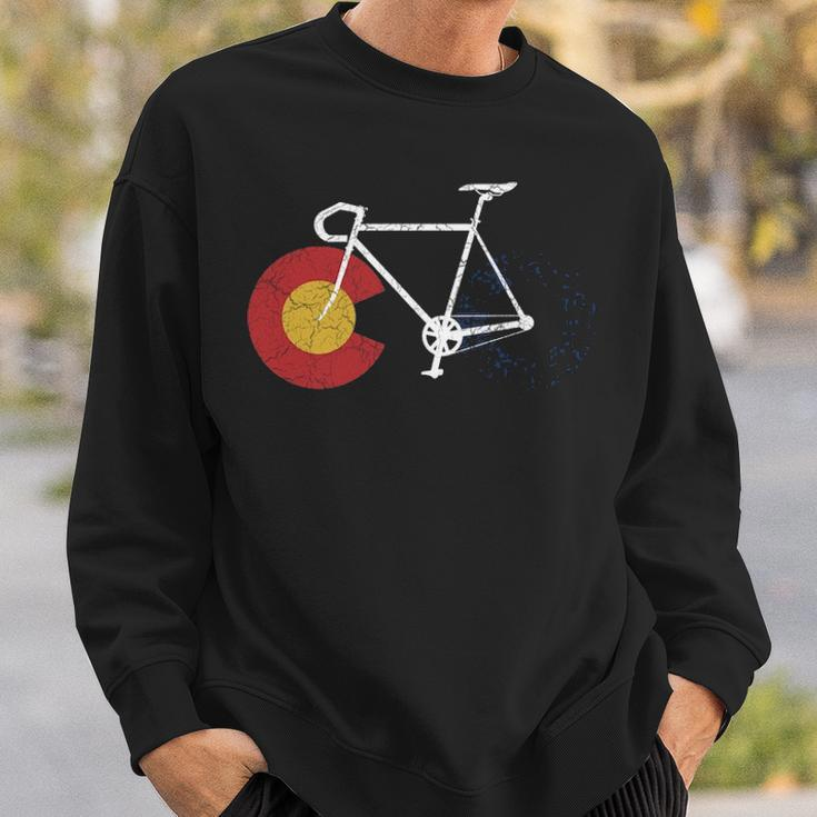 Ride Colorado CyclingCycle Colorado Bicycle Sweatshirt Gifts for Him