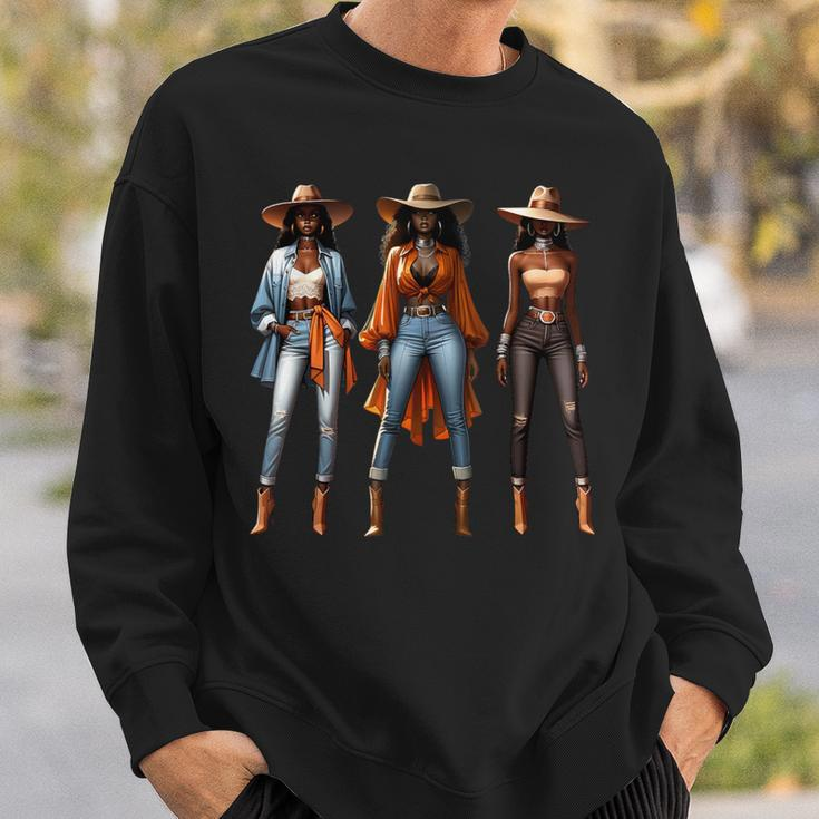 Rodeo Melanin Black History Sweatshirt Gifts for Him
