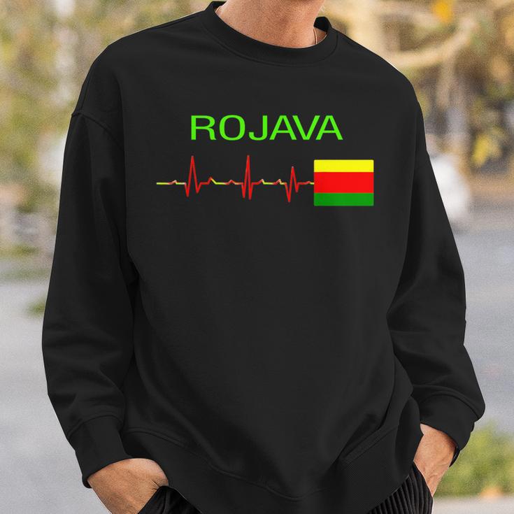 Rojava Kurdistan – Kurdish Flag Sweatshirt Geschenke für Ihn