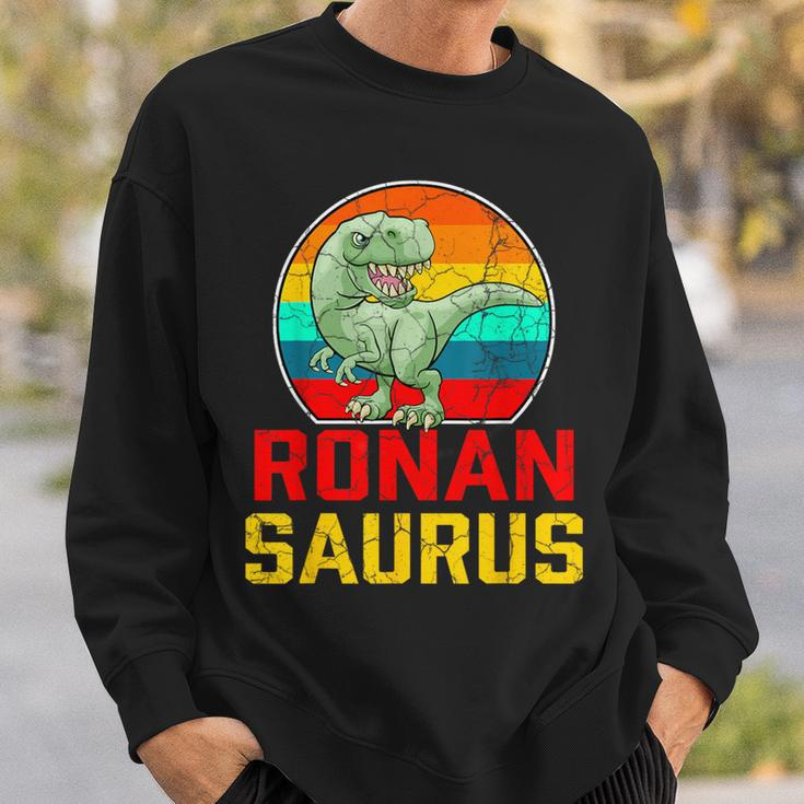 Ronan Saurus Family Reunion Last Name Team Custom Sweatshirt Gifts for Him